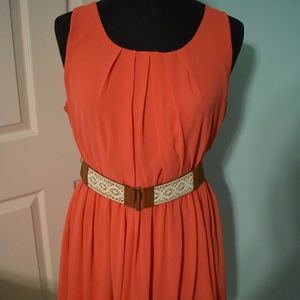 Coral dress